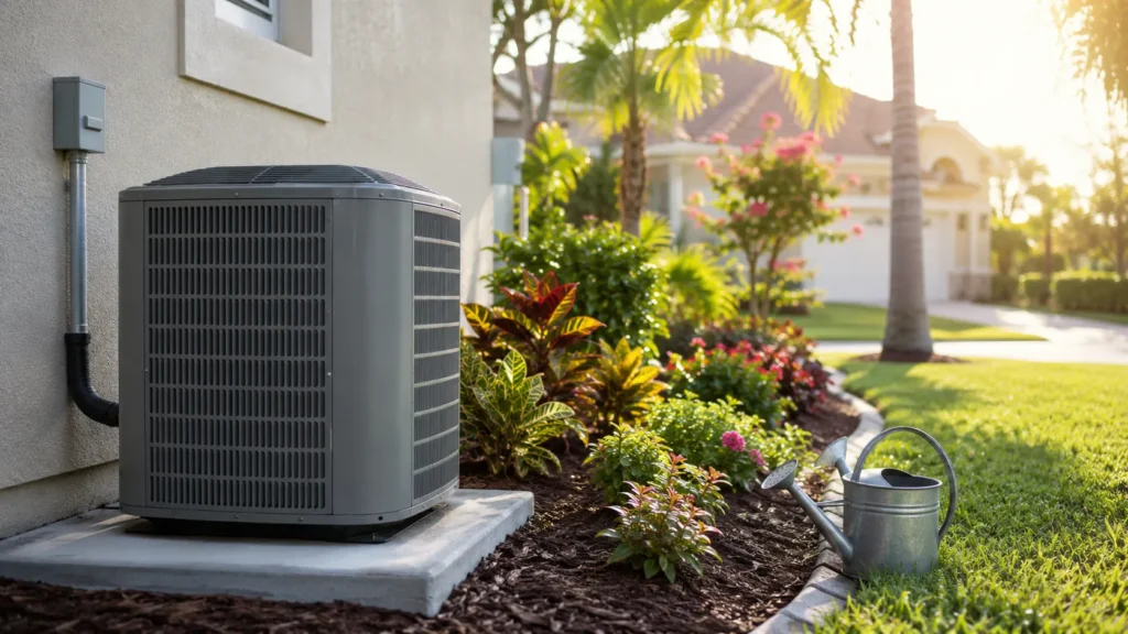 HVAC system installed outdoors, representing ongoing maintenance needs for HVAC SEO, as discussed in this