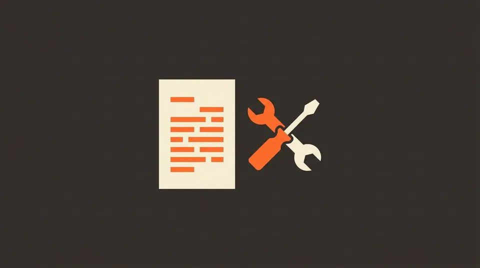 Icono de herramientas junto a un documento, representando la creación de contenido personalizado para negocios